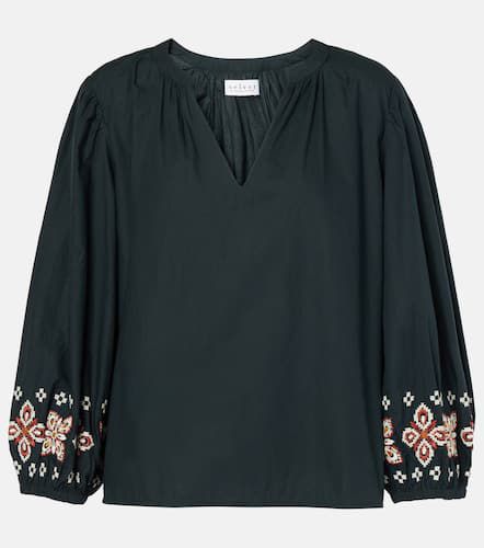 Paola embroidered cotton blouse - Velvet - Modalova