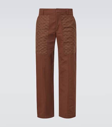 GG cotton canvas wide-leg pants - Gucci - Modalova