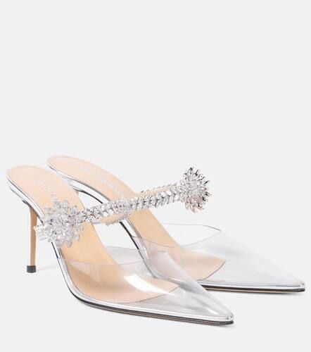 Crystal Flower embellished PVC pumps - Mach & Mach - Modalova