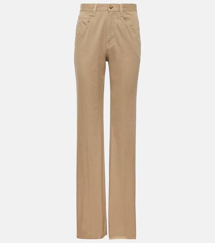 Pantaloni a gamba larga Clyde in cotone - Saint Laurent - Modalova