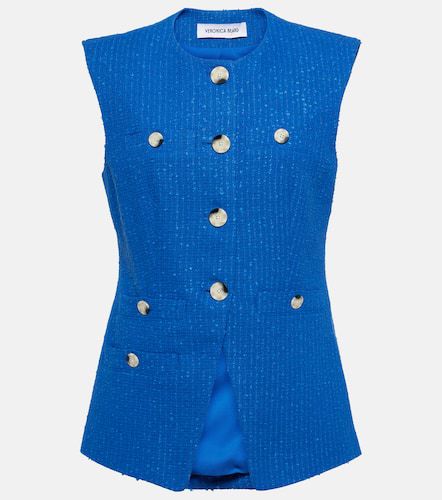 Gilet Tamara in tweed di misto cotone - Veronica Beard - Modalova