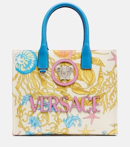 La Medusa Small printed canvas tote bag - Versace - Modalova