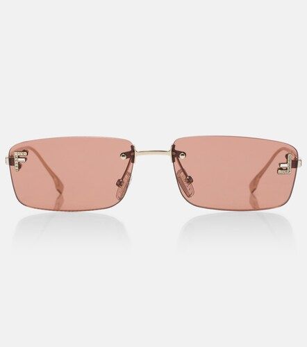 First Crystal rectangular sunglasses - Fendi - Modalova