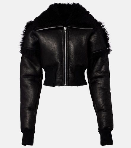 Cropped-Lederjacke Flight - Rick Owens - Modalova