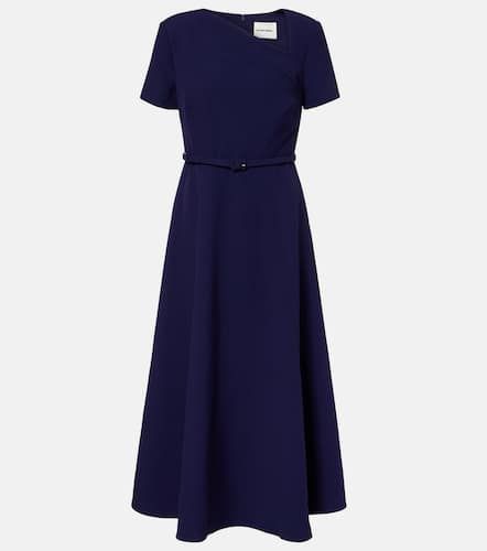 Asymmetric belted crÃªpe midi dress - Roland Mouret - Modalova