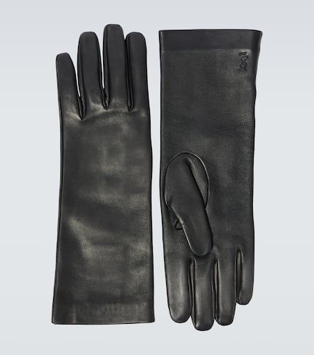 Cassandre leather gloves - Saint Laurent - Modalova