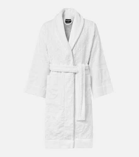Bata de baño de felpa de algodón con DG - Dolce&Gabbana Casa - Modalova