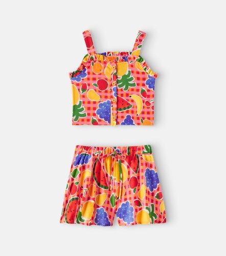 Fábula Top y shorts de algodón estampados - Fabula - Modalova