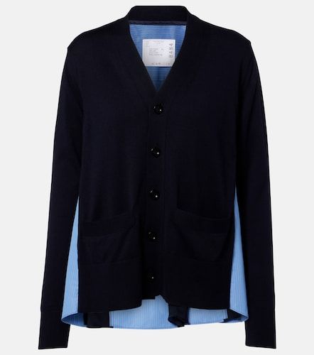 Cárdigan de popelín de algodón a rayas - Sacai - Modalova