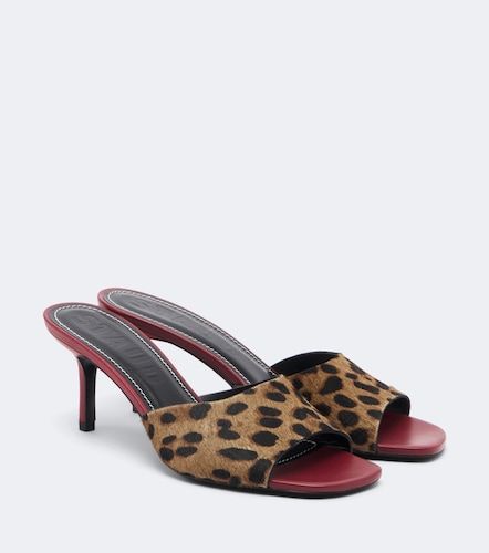 Mules Bea in cavallino con stampa leopardata - Staud - Modalova
