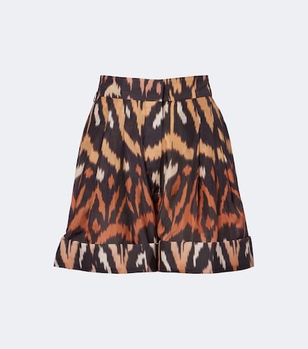 Shorts Aster de seda estampados - Zimmermann - Modalova