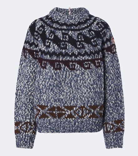 Fair Isle wool and alpaca-blend sweater - Moncler Grenoble - Modalova