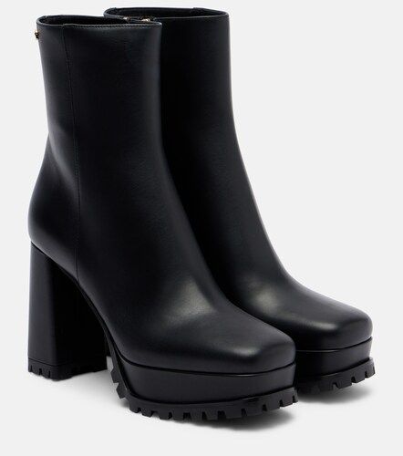 Harlem leather platform ankle boots - Gianvito Rossi - Modalova