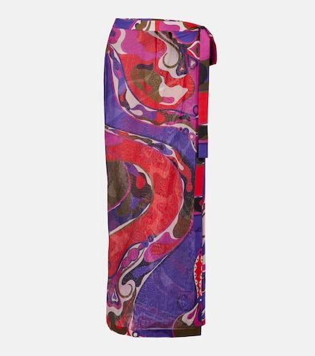 Falda envolvente Orchidee de algodón - Pucci - Modalova