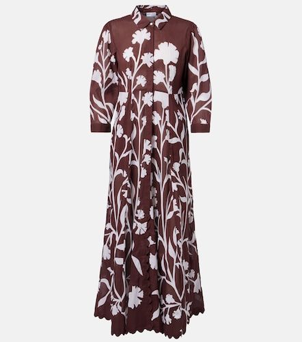Vestido midi de algodón estampado - Juliet Dunn - Modalova