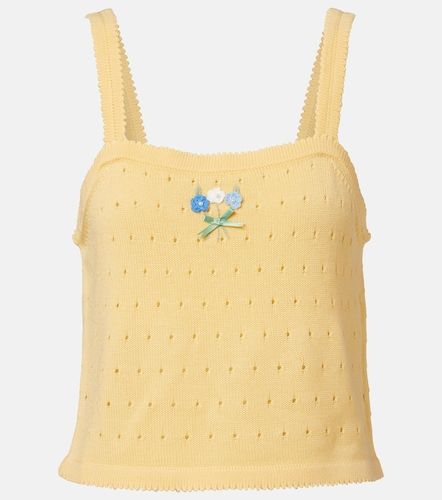 Perla embroidered pointelle wool tank top - Rixo - Modalova