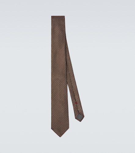 Silk jacquard tie - Brunello Cucinelli - Modalova