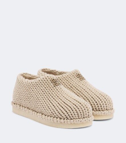 Miu Miu Slip-on in maglia - Miu Miu - Modalova