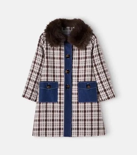 Patachou Abrigo de tweed con denim - Patachou - Modalova