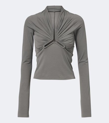 Allanah gathered jersey top - Rick Owens - Modalova