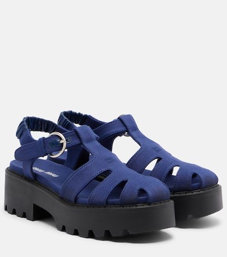Miu Miu Platform slingback sandals - Miu Miu - Modalova