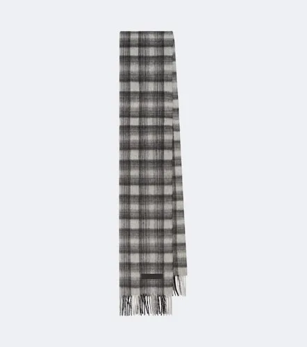 Sciarpa in cashmere a quadri con frange - Zegna - Modalova