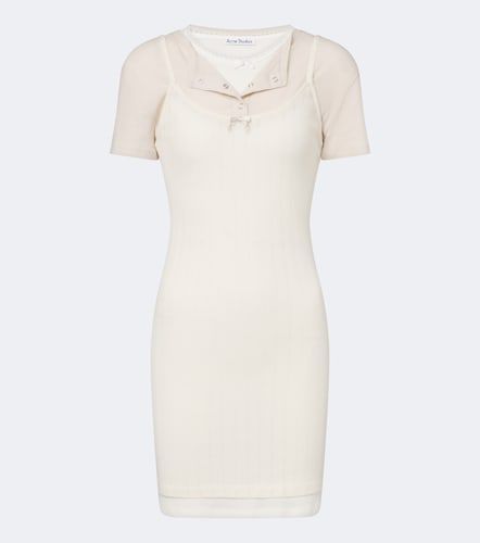 Layered knitted minidress - Acne Studios - Modalova
