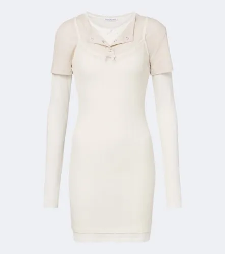 Vestido corto de punto a capas - Acne Studios - Modalova