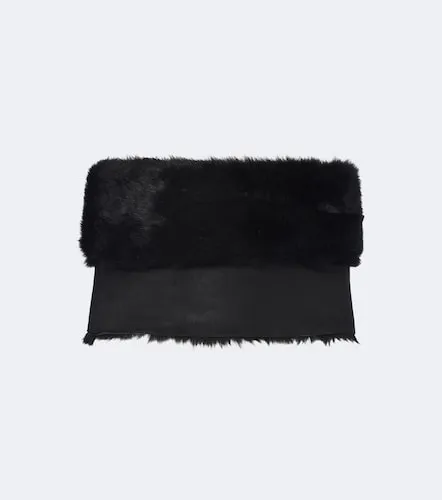 Top cropped in shearling off-shoulder - Gucci - Modalova