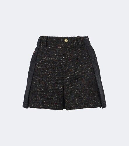 Shorts di jeans, lana, cotone e seta - Sacai - Modalova