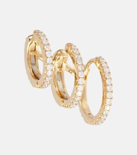 Linked Pave Eternity 18kt stacked ear cuff with diamonds - Maria Tash - Modalova