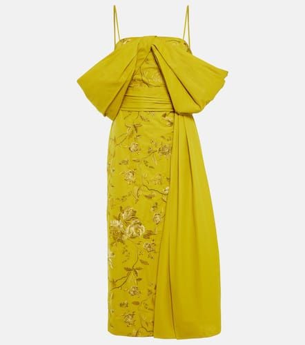 Evora embroidered cotton faille gown - Erdem - Modalova