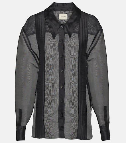 Khaite Nori pleated silk shirt - Khaite - Modalova