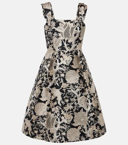 Floral jacquard midi dress - Carolina Herrera - Modalova