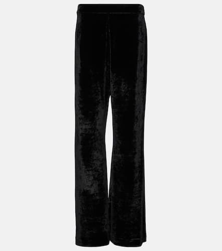 High-rise velvet wide-leg pants - Jil Sander - Modalova