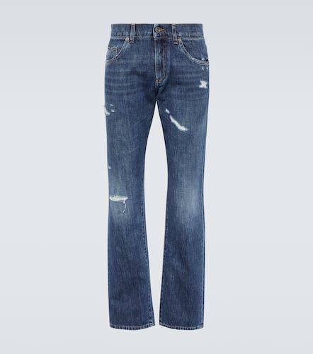 Distressed straight jeans - Dolce&Gabbana - Modalova