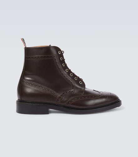 Thom Leather lace-up brogue boots - Thom Browne - Modalova