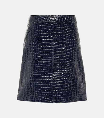 Croc-effect leather midi skirt - Tom Ford - Modalova