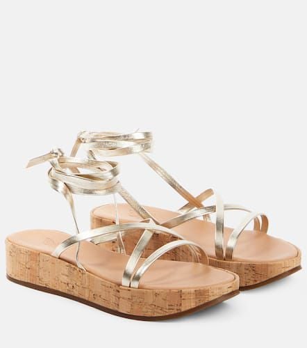 Morfi cork and leather platform sandals - Ancient Greek Sandals - Modalova