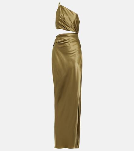 One-shoulder cutout silk gown - The Sei - Modalova