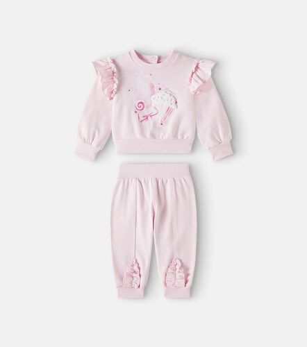 Bebé - set en mezcla de algodón estampado - Monnalisa - Modalova