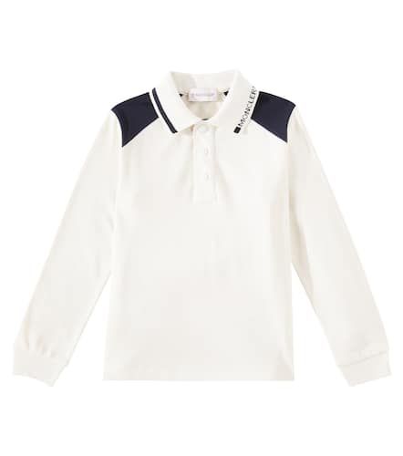 Logo cotton polo shirt - Moncler Enfant - Modalova