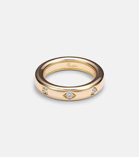 Anillo Iconica Extra Slim de oro rosa de 18 ct con diamantes - Pomellato - Modalova