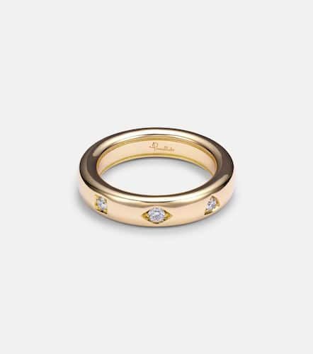 Iconica Extra Slim 18kt rose ring with diamonds - Pomellato - Modalova