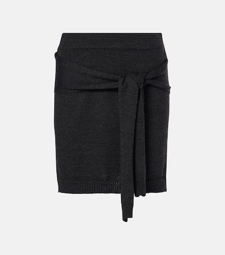 Trompe l'Åil wool-blend miniskirt - Lemaire - Modalova