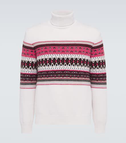 Intarsia cashmere turtleneck sweater - Zegna - Modalova