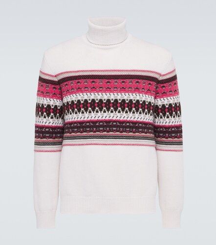 Intarsien-Rollkragenpullover aus Cashmere - Zegna - Modalova