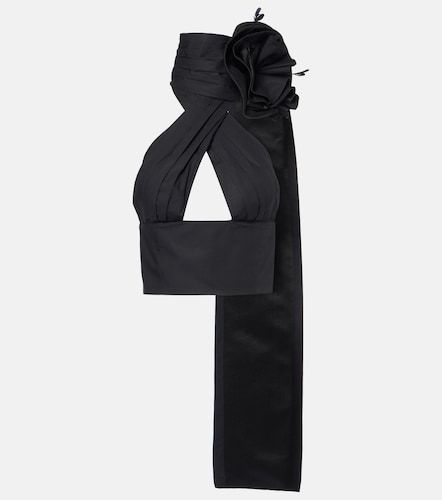 Top in cotone con scollo all'americana - Area - Modalova