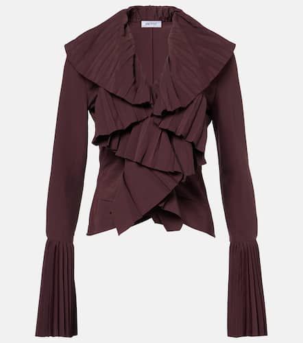 Ruffled plissÃ© blouse - Alexander McQueen - Modalova