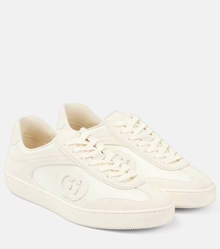 Gucci G74 suede-trimmed sneakers - Gucci - Modalova